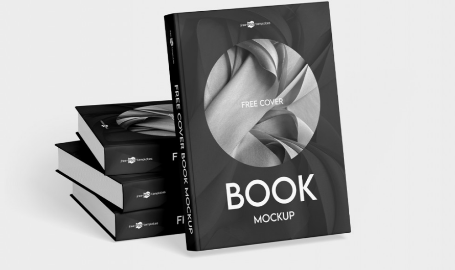 A free book mockup psd mock-up template for download